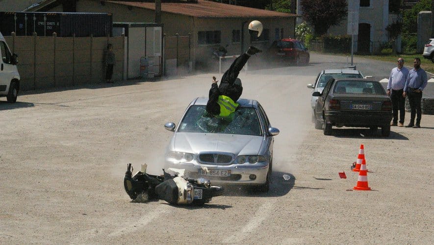 Simulation d’accident de la route